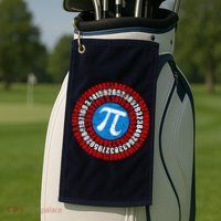 Captain Pi 3.14 Superhero Shield Golf Towel