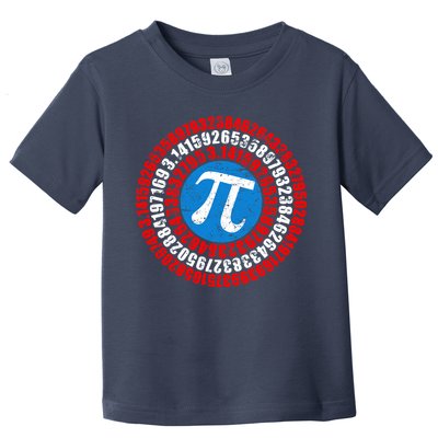Captain Pi 3.14 Superhero Shield Toddler T-Shirt