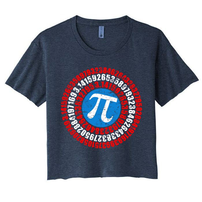Captain Pi 3.14 Superhero Shield Crop Top