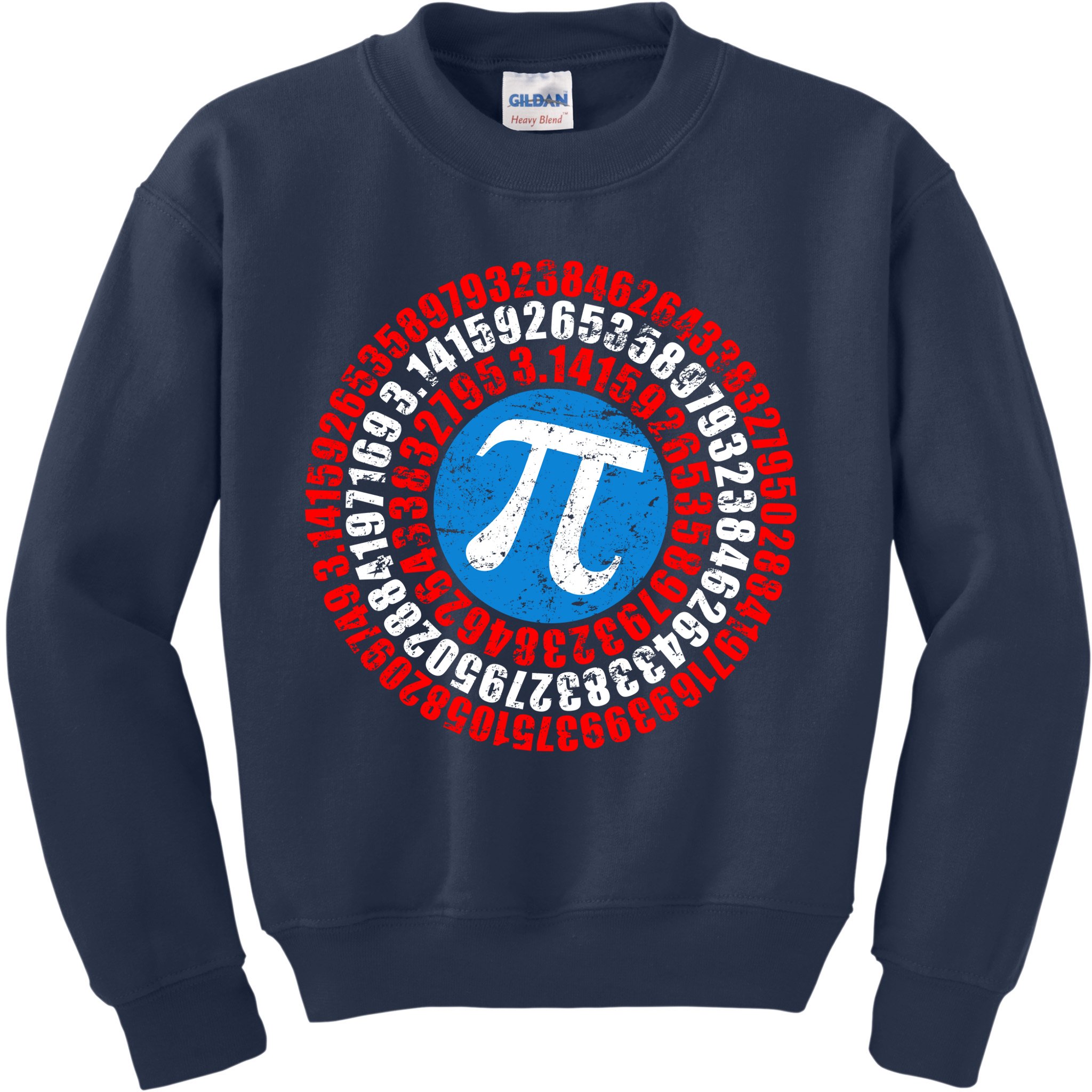 Captain Pi 3.14 Superhero Shield Kids Sweatshirt
