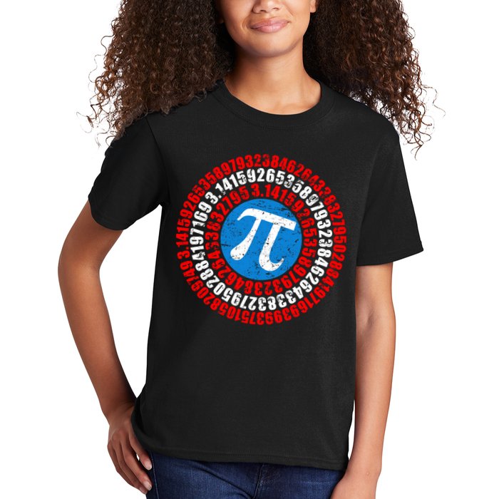 Captain Pi 3.14 Superhero Shield Kids T-Shirt