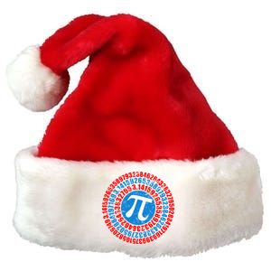 Captain Pi 3.14 Superhero Shield Premium Christmas Santa Hat