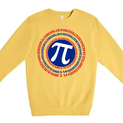 Captain Pi Day 3.14 Superhero Premium Crewneck Sweatshirt