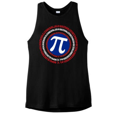 Captain Pi Day 3.14 Superhero Ladies PosiCharge Tri-Blend Wicking Tank