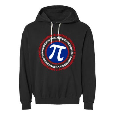 Captain Pi Day 3.14 Superhero Garment-Dyed Fleece Hoodie