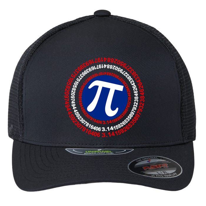 Captain Pi Day 3.14 Superhero Flexfit Unipanel Trucker Cap