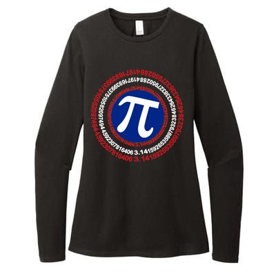 Captain Pi Day 3.14 Superhero Womens CVC Long Sleeve Shirt