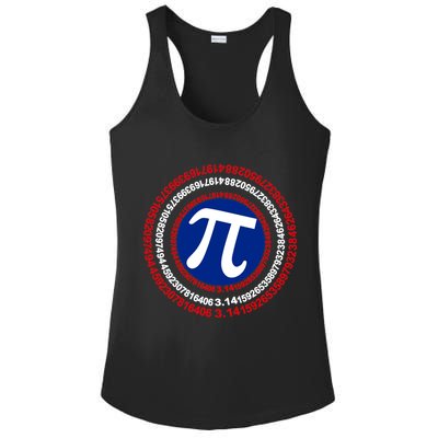 Captain Pi Day 3.14 Superhero Ladies PosiCharge Competitor Racerback Tank