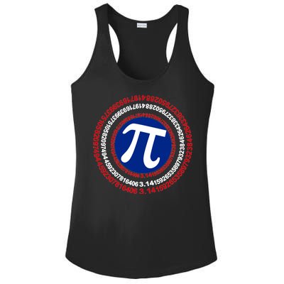 Captain Pi Day 3.14 Superhero Ladies PosiCharge Competitor Racerback Tank