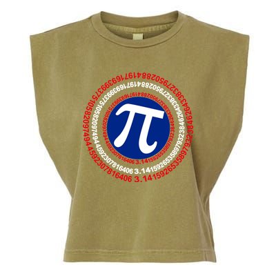 Captain Pi Day 3.14 Superhero Garment-Dyed Women's Muscle Tee