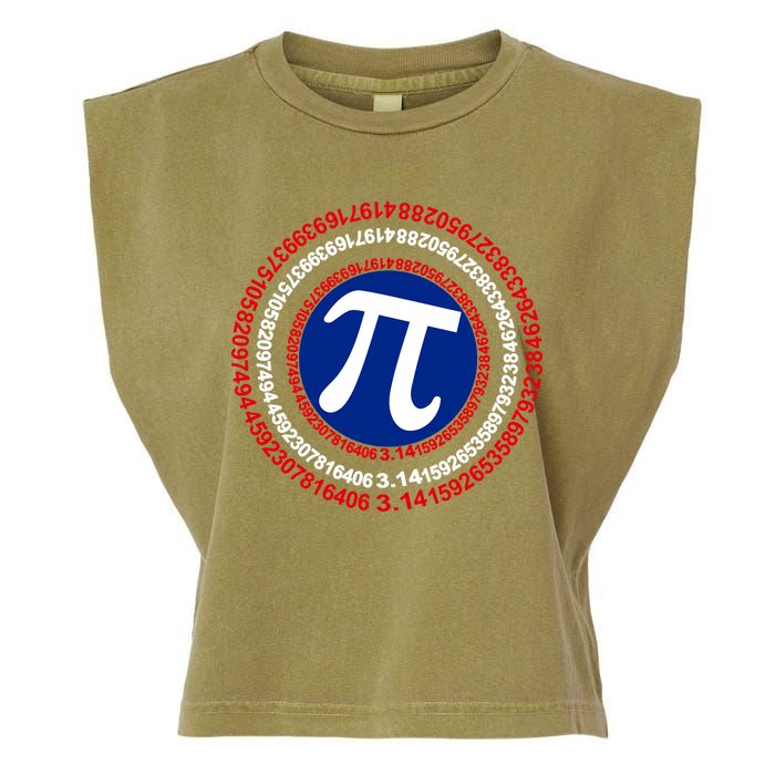 Captain Pi Day 3.14 Superhero Garment-Dyed Women's Muscle Tee