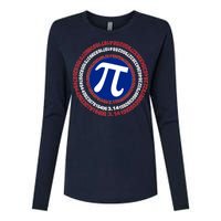 Captain Pi Day 3.14 Superhero Womens Cotton Relaxed Long Sleeve T-Shirt