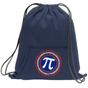 Captain Pi Day 3.14 Superhero Sweatshirt Cinch Pack Bag