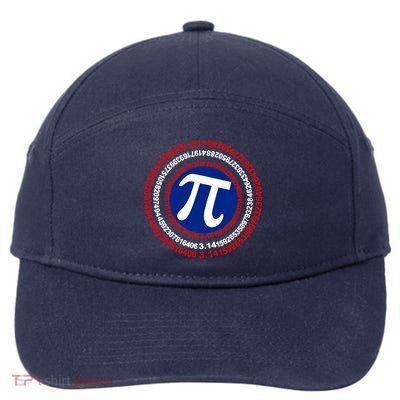 Captain Pi Day 3.14 Superhero 7-Panel Snapback Hat