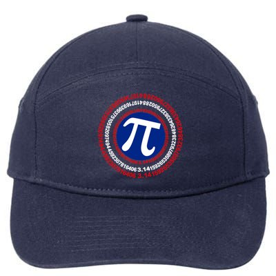 Captain Pi Day 3.14 Superhero 7-Panel Snapback Hat