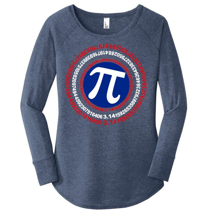 Captain Pi Day 3.14 Superhero Women's Perfect Tri Tunic Long Sleeve Shirt