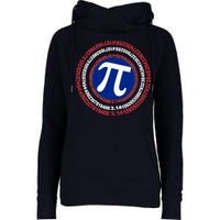 Captain Pi Day 3.14 Superhero Womens Funnel Neck Pullover Hood