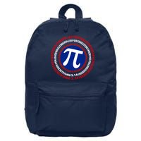 Captain Pi Day 3.14 Superhero 16 in Basic Backpack