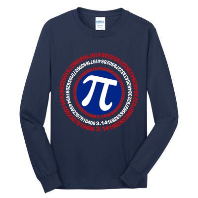 Captain Pi Day 3.14 Superhero Tall Long Sleeve T-Shirt