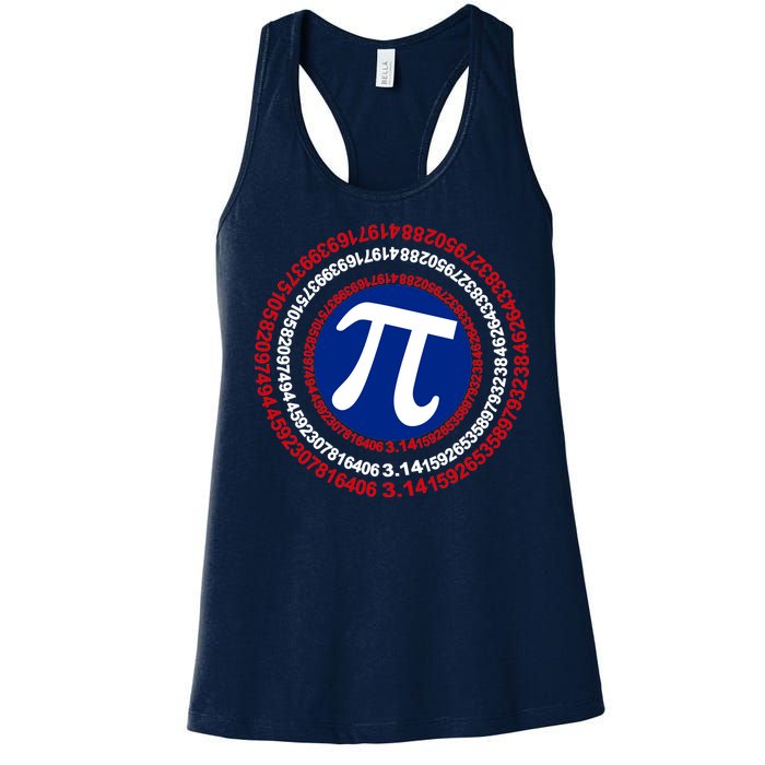 Captain Pi Day 3.14 Superhero Women's Racerback Tank