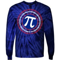 Captain Pi Day 3.14 Superhero Tie-Dye Long Sleeve Shirt