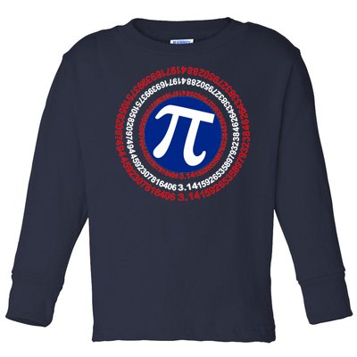 Captain Pi Day 3.14 Superhero Toddler Long Sleeve Shirt