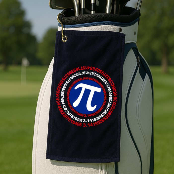 Captain Pi Day 3.14 Superhero Golf Towel