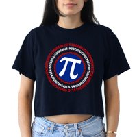 Captain Pi Day 3.14 Superhero Crop Top