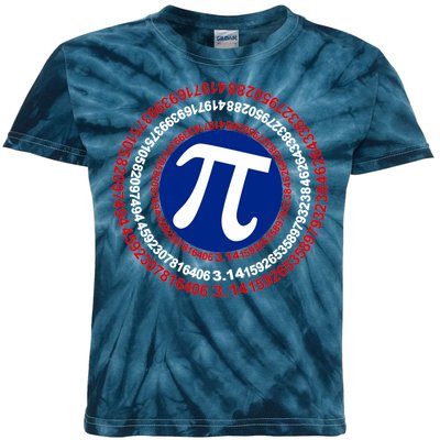 Captain Pi Day 3.14 Superhero Kids Tie-Dye T-Shirt