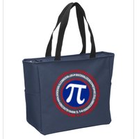 Captain Pi Day 3.14 Superhero Zip Tote Bag