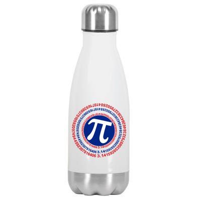 Captain Pi Day 3.14 Superhero Stainless Steel Insulated Water Bottle