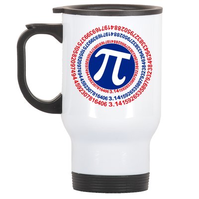 Captain Pi Day 3.14 Superhero Stainless Steel Travel Mug