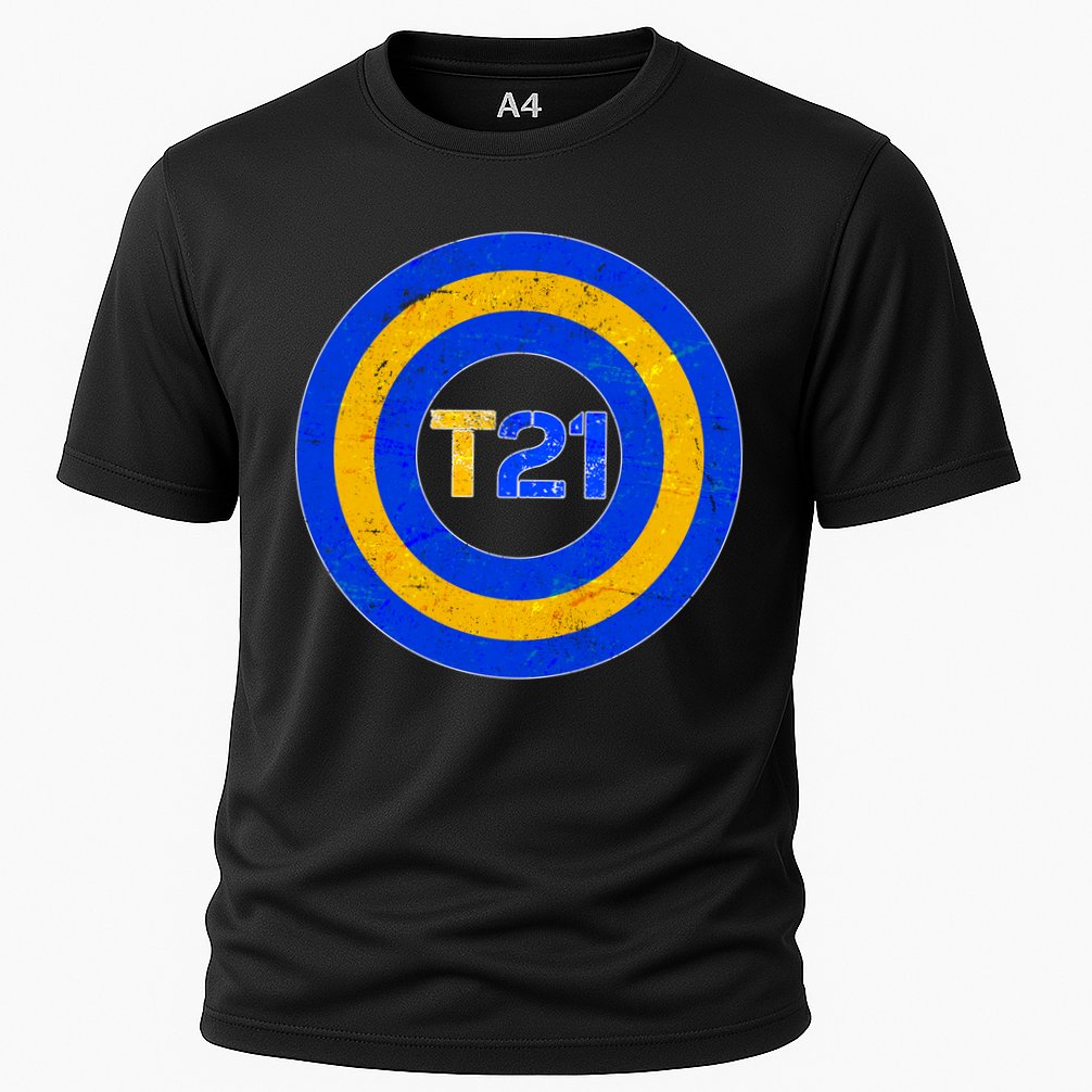 Captain T21 Shield - Down Syndrome Awareness Performance Shirt