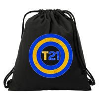 Captain T21 Shield - Down Syndrome Awareness Drawstring Bag