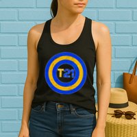 Captain T21 Shield - Down Syndrome Awareness Womens Tank Top