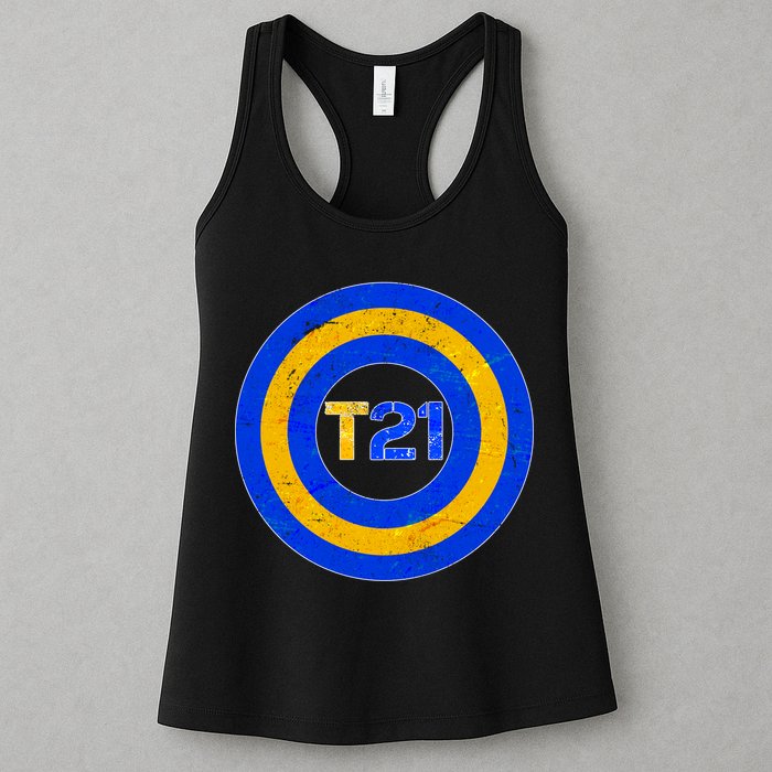 Captain T21 Shield - Down Syndrome Awareness Womens Tank Top