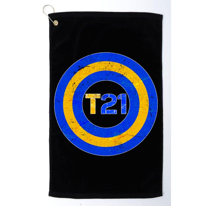 Captain T21 Shield - Down Syndrome Awareness Golf Towel