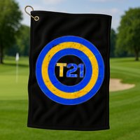 Captain T21 Shield - Down Syndrome Awareness Golf Towel