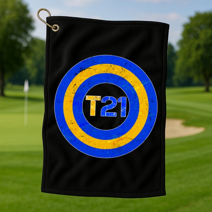 Captain T21 Shield - Down Syndrome Awareness Golf Towel