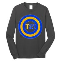 Captain T21 Shield - Down Syndrome Awareness Long Sleeve Shirt