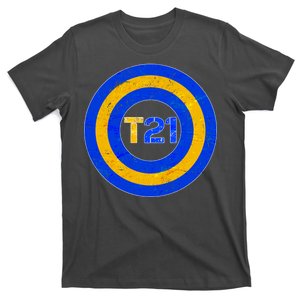 Captain T21 Shield - Down Syndrome Awareness T-Shirt