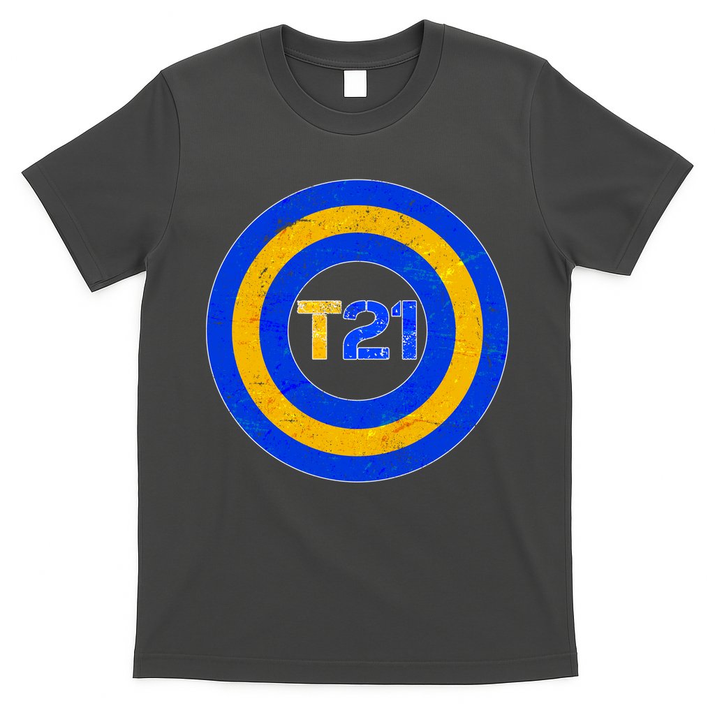 Captain T21 Shield - Down Syndrome Awareness T-Shirt