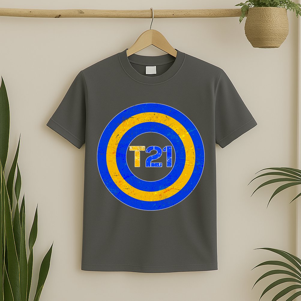Captain T21 Shield - Down Syndrome Awareness T-Shirt