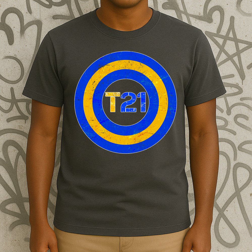 Captain T21 Shield - Down Syndrome Awareness T-Shirt
