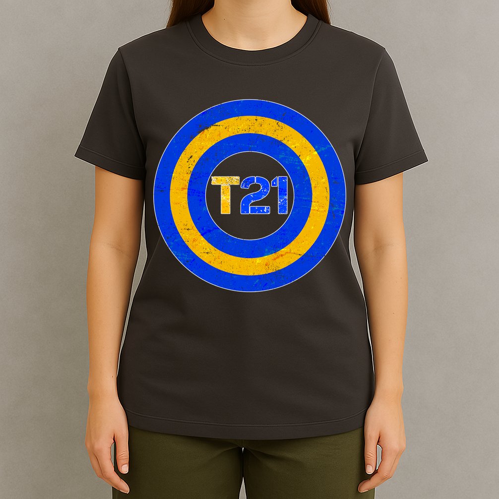 Captain T21 Shield - Down Syndrome Awareness T-Shirt