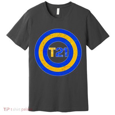 Captain T21 Shield - Down Syndrome Awareness Premium T-Shirt