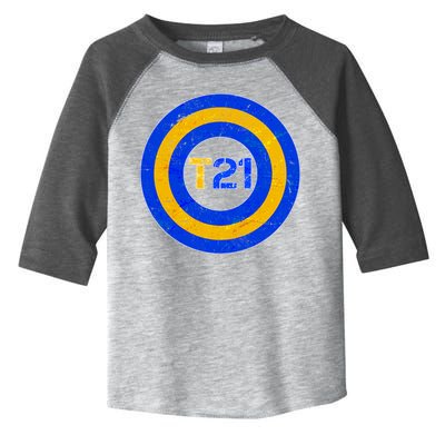 Captain T21 Shield - Down Syndrome Awareness Toddler Fine Jersey T-Shirt
