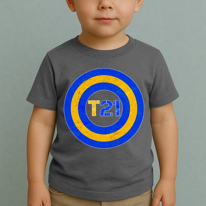 Captain T21 Shield - Down Syndrome Awareness Toddler T-Shirt