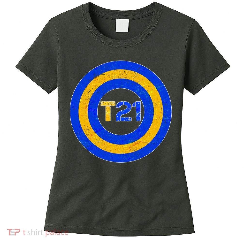 Captain T21 Shield - Down Syndrome Awareness Womens T-Shirt