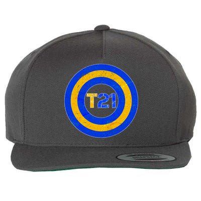 Captain T21 Shield - Down Syndrome Awareness Wool Snapback Cap